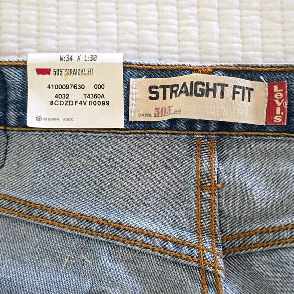 Levi's 505™ Straight-Fit Leg Men's Jeans. - Picture 7 of 10